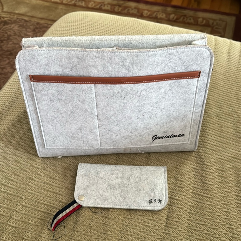 Bedside Caddy, Large Organizer Bag Holder 5 Pockets Hanging Storage Bed Rails